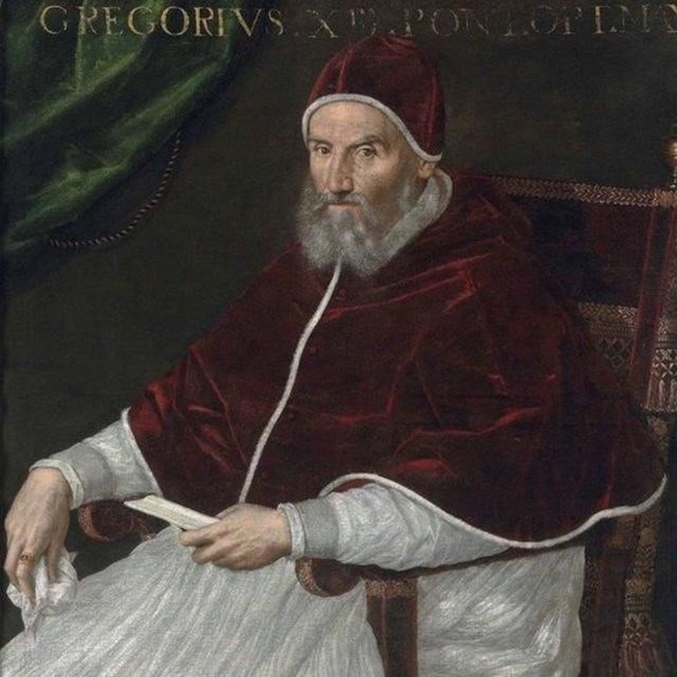 O papa Gregório 13 (1502-1585) ordenou a reformulação do calendário para corrigir distorções acumuladas ao longo dos séculos — Foto: Domínio público