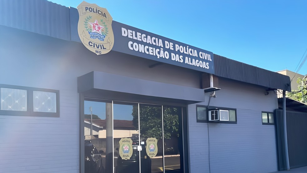 Sede da Polícia Civil em Conceição das Alagoas — Foto: Polícia Civil/Divulgação