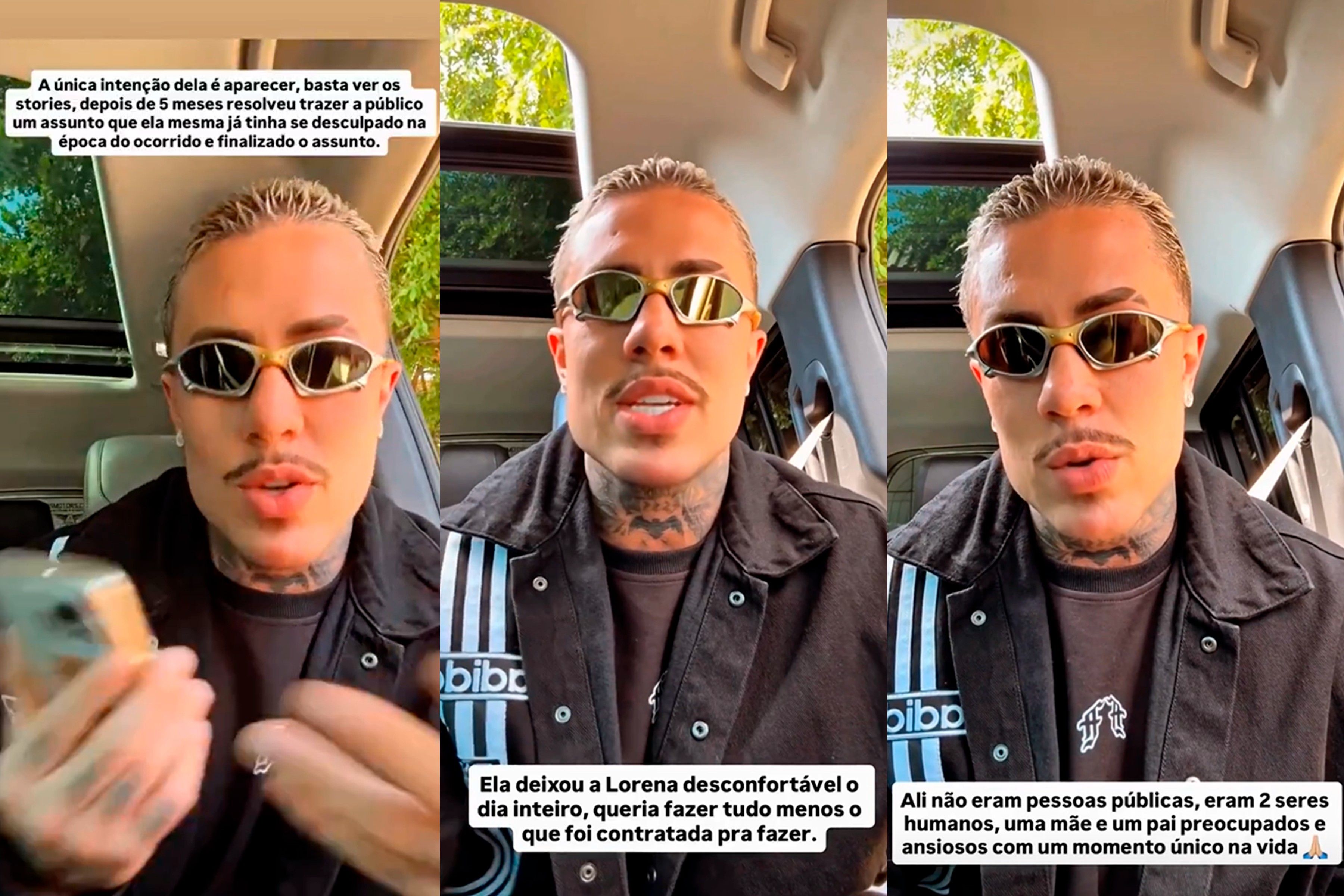 'Ele puxa meu braço': entenda polêmica entre MC Daniel e fotógrafa do parto do filho
