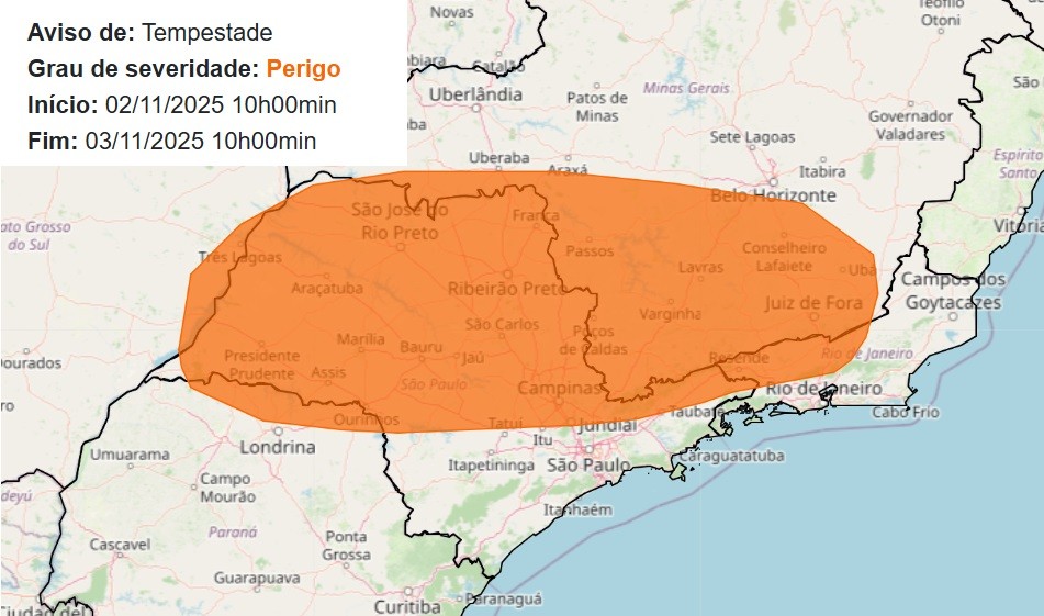 Outubro frio e chuvoso: Piracicaba tem volume acima da média história para mês; veja como será novembro
