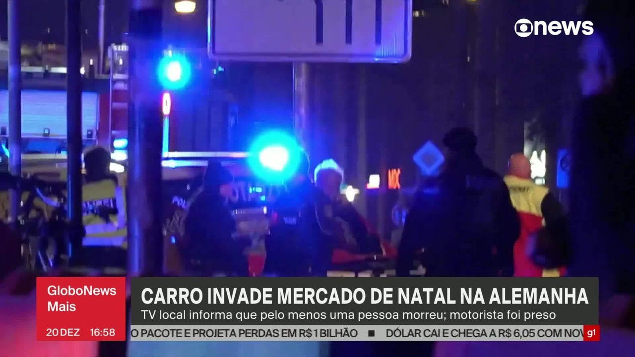Carro em alta velocidade atropela várias pessoas em feira de Natal na Alemanha