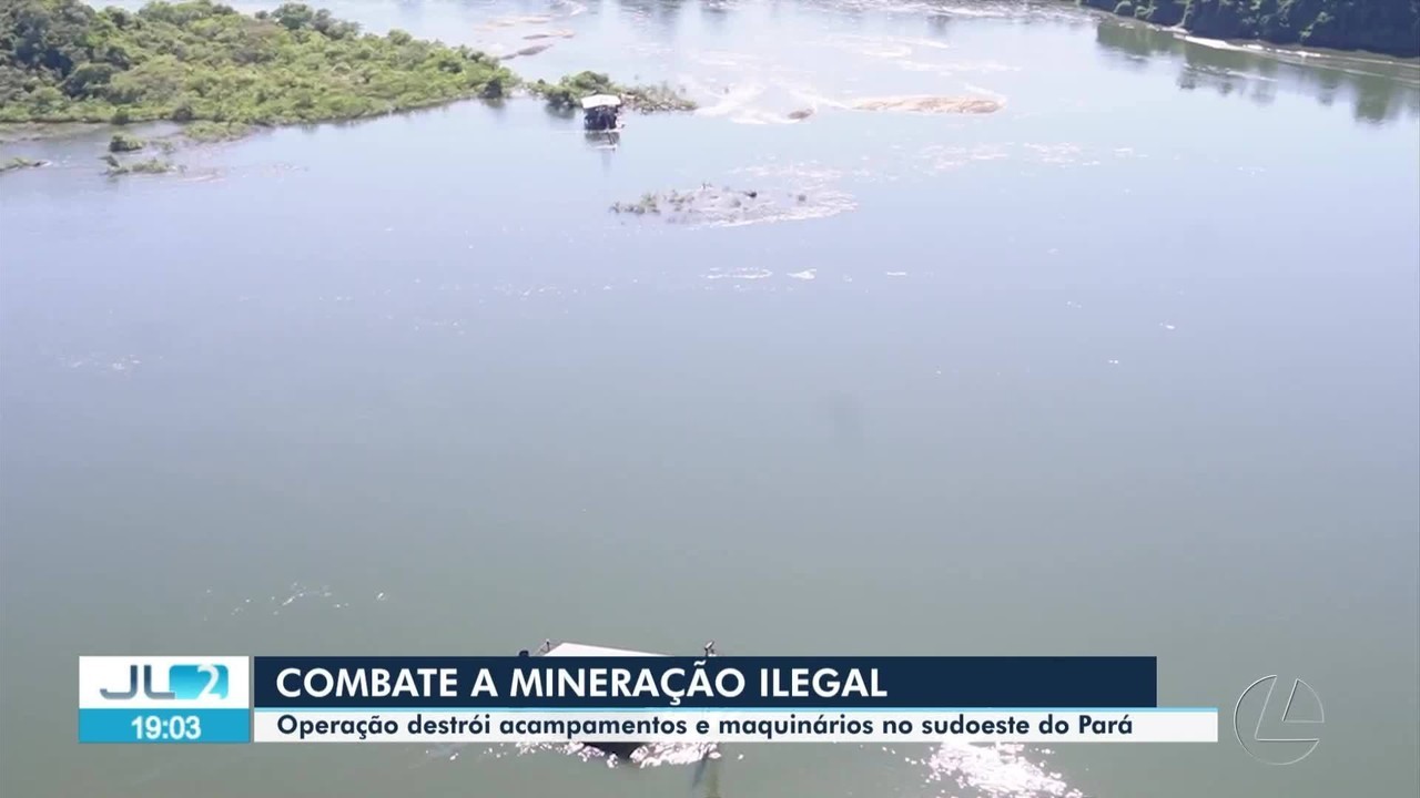 Operação apreende embarcações e desmonta acampamentos de garimpo ilegal em unidade de conservação no Pará