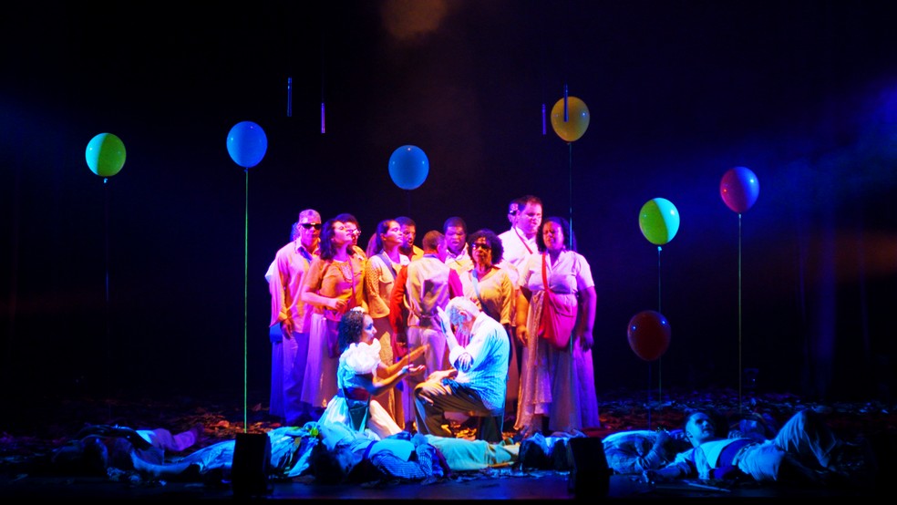 Orquestra Brasileira de Cantores Cegos — Foto: Cia Poéticas da Cena Contemporânea