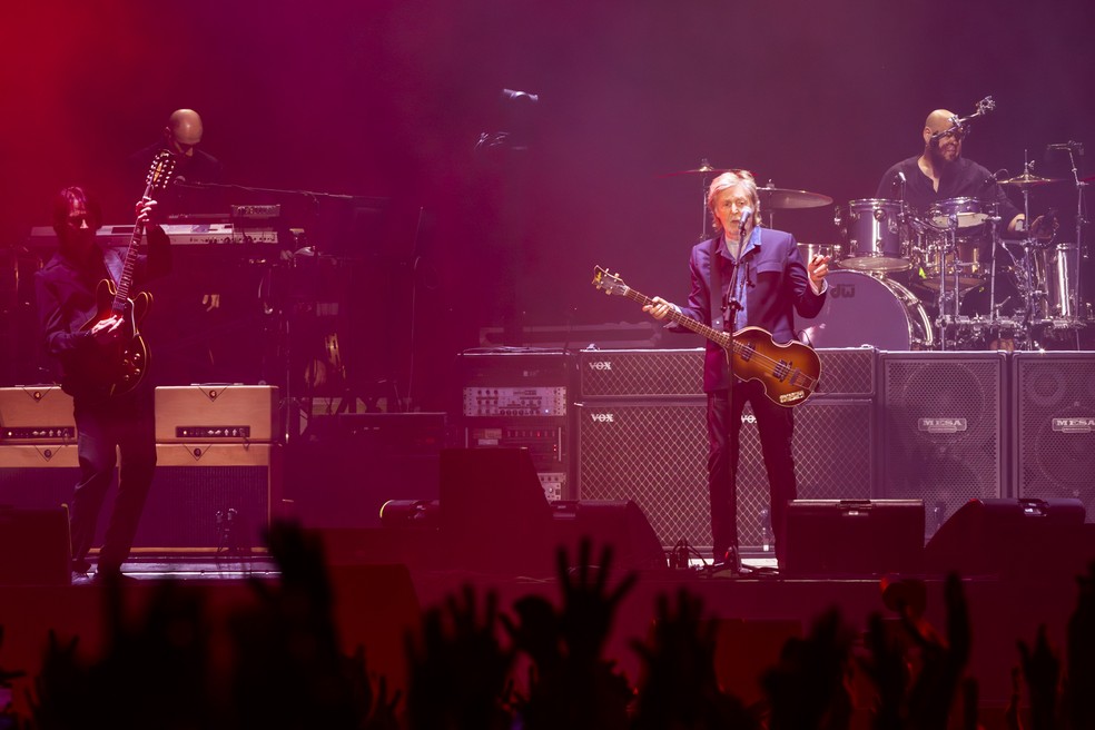 Paul McCartney se apresenta em São Paulo, em 2024 — Foto: Marcos Hermes/Divulgação