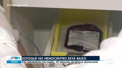 Estoques do Hemocentro do Tocantins estão em baixa