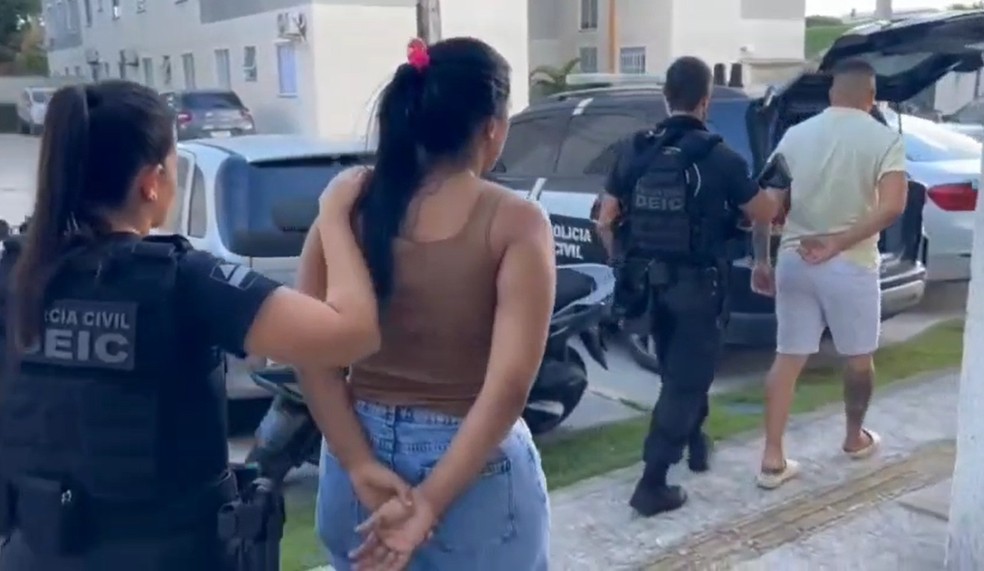 Suspeitos presos em Salvador, nesta terça-feira (19) — Foto: Reprodução/Polícia Civil