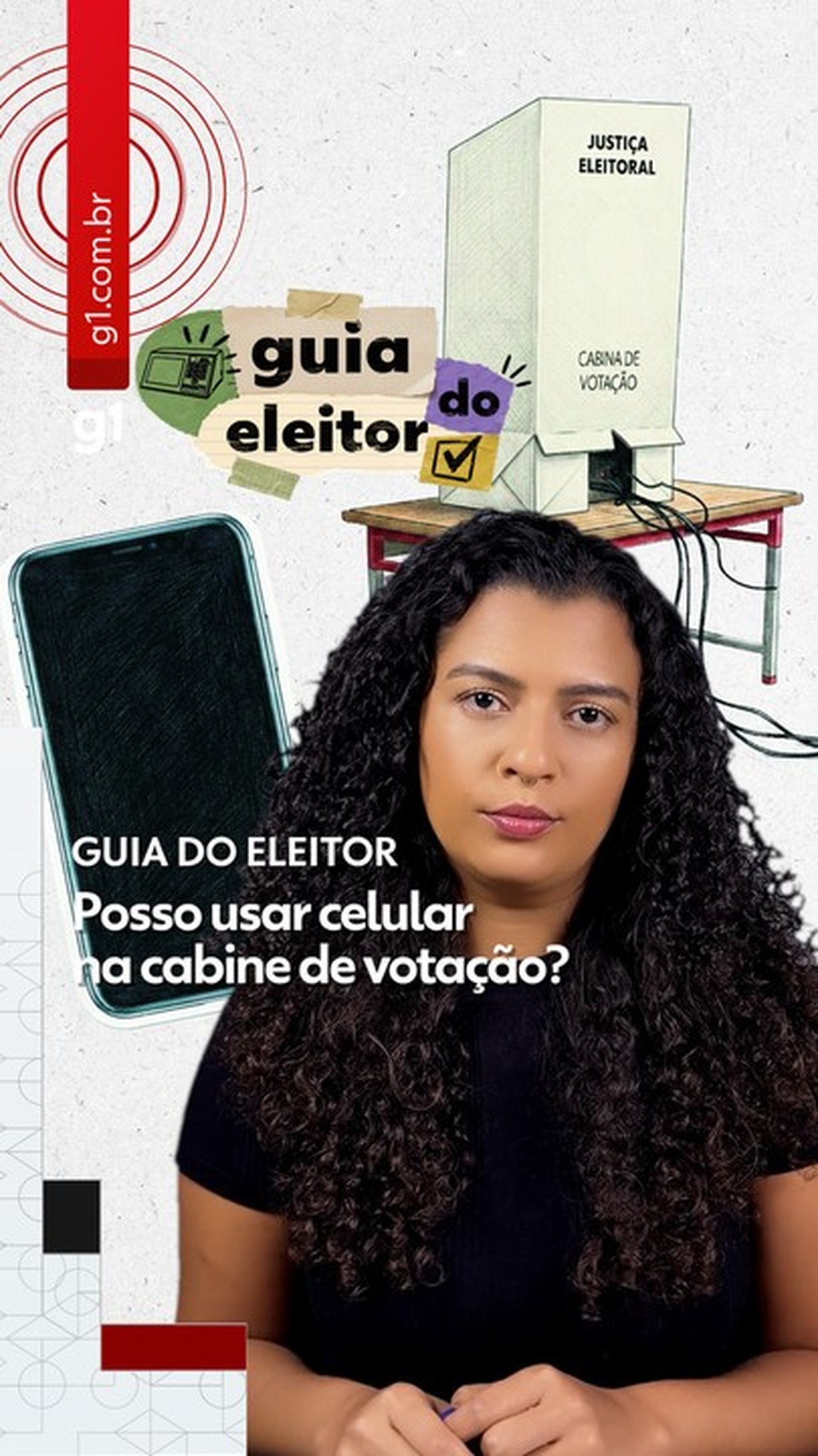Posso usar o celular durante a votação?