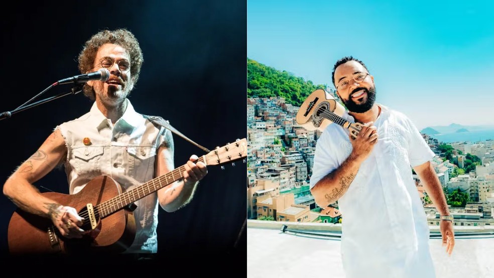 Nando Reis e Dudu Nobre estão entre as atrações da 4ª FEMAF, em São Luís — Foto: Fábio Tito (à esquerda)/Fabi Ribeiro(à direita)