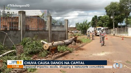 Fortes chuvas atingiram a Palmas durante a madrugada causaram diversos danos