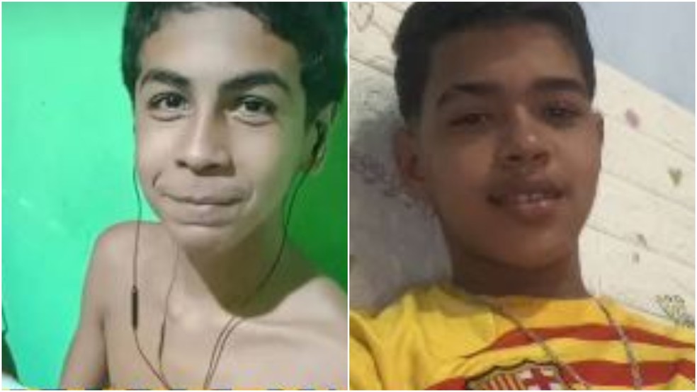 José Washington e André Ian foram vistos pela última vez uma comunidade que faz limite com os bairros Vicente Pizón e Mucuripe. — Foto: Polícia Civil/ Divulgação