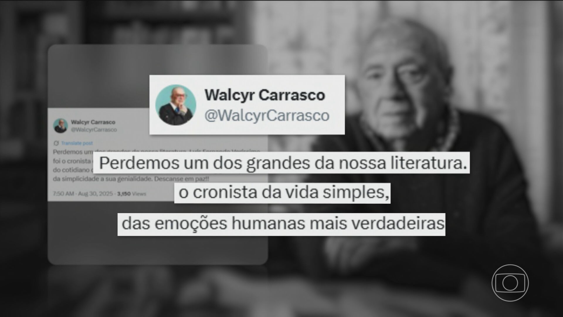 O adeus a Luis Fernando Veríssimo: familiares, amigos e admiradores se despedem do escritor gaúcho