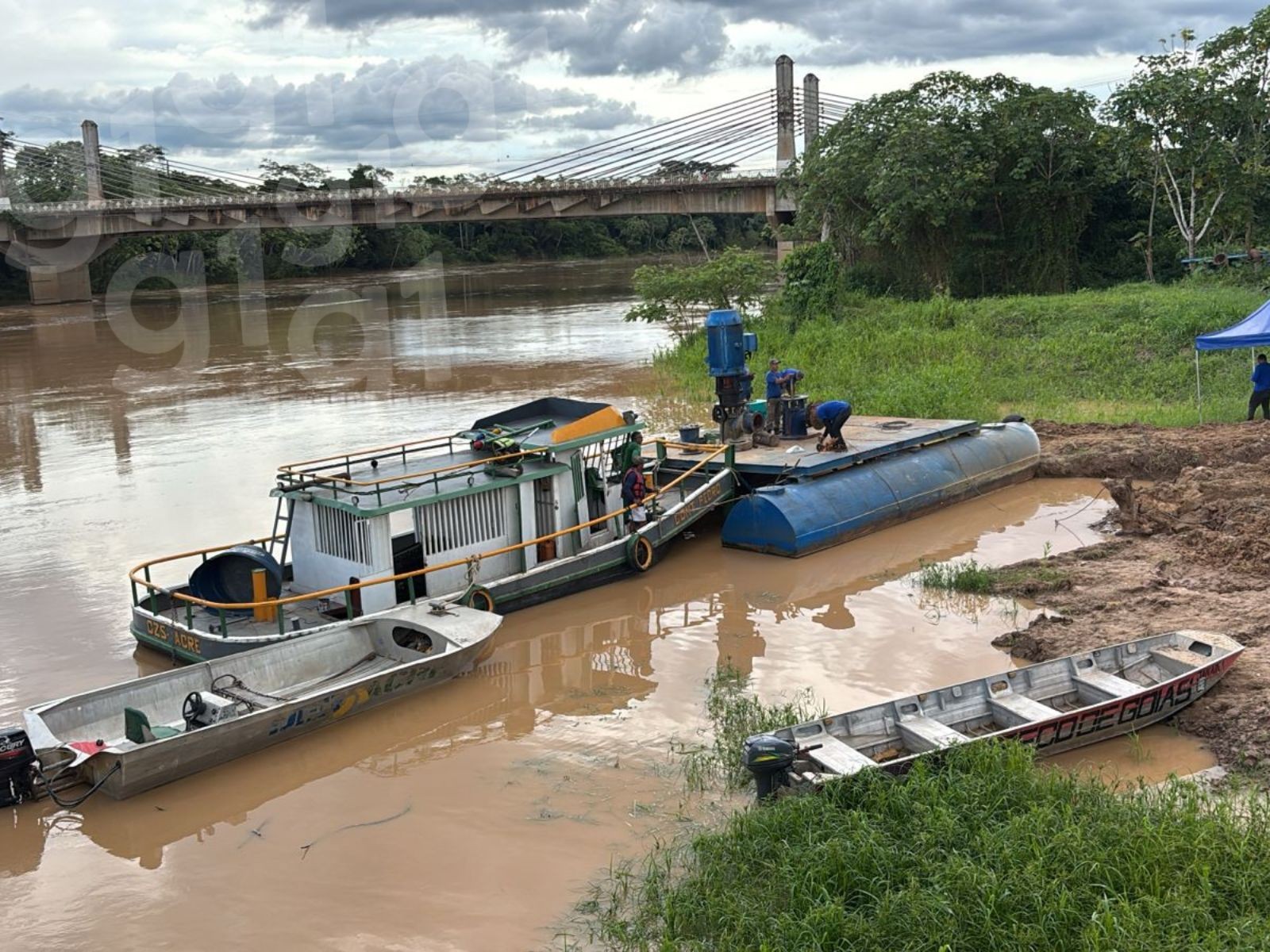Estação de Tratamento de Água de Rio Branco é paralisada para troca de bomba