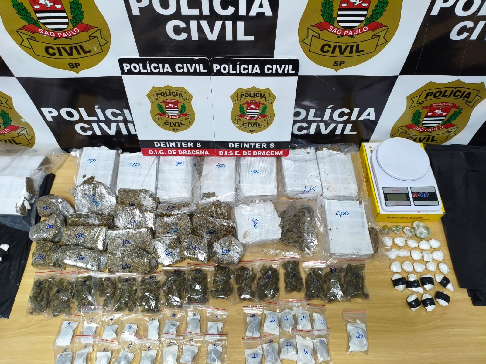 Ação da Polícia Civil desarticula ‘casa bomba' e apreende drogas em Dracena 