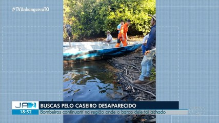 Bombeiros seguem na busca por caseiro que desapareceu em lago no interior do Tocantins