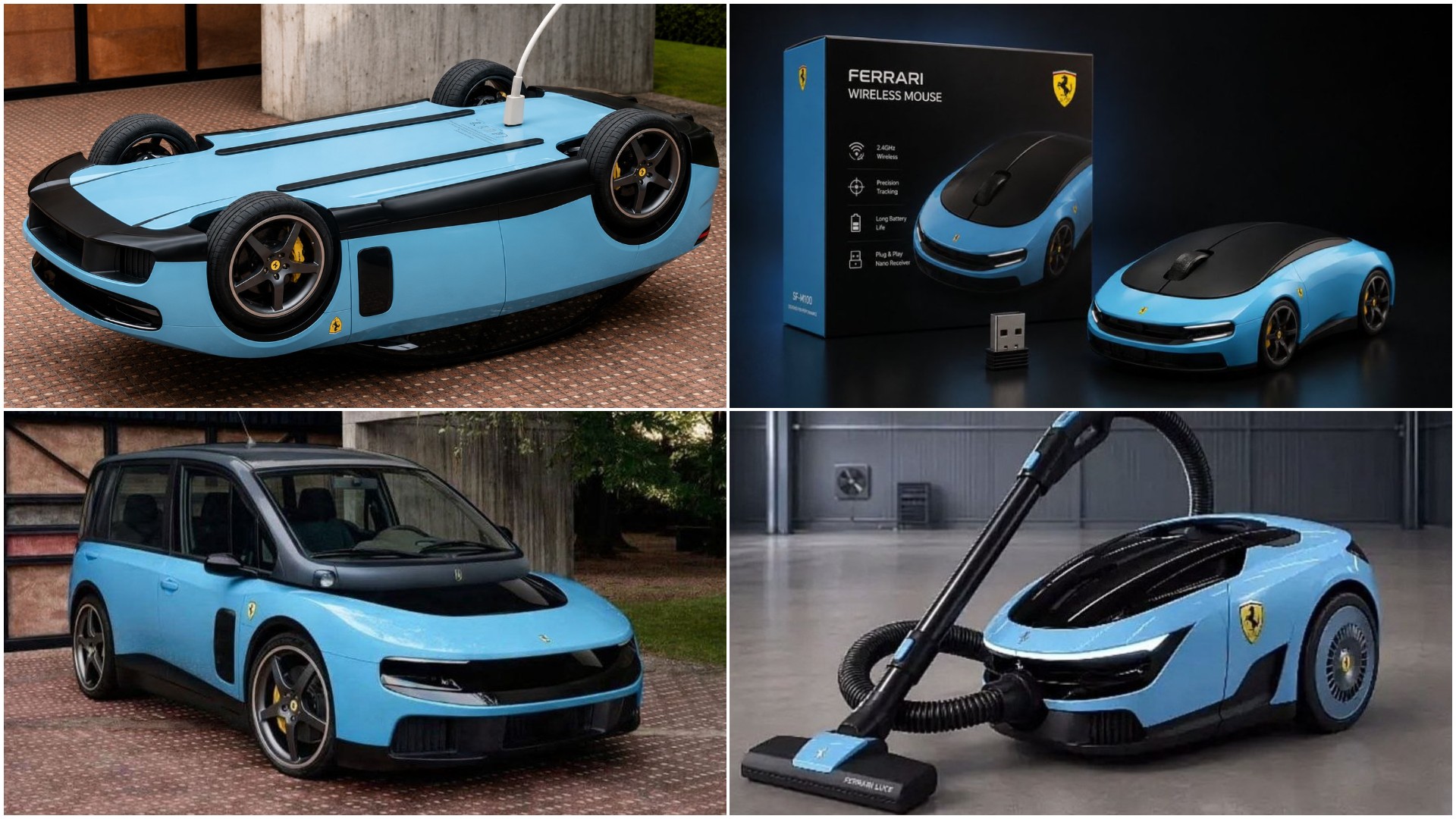 Ferrari Luce: primeiro elétrico da marca vira meme e é comparado a aspirador e mouse; veja os melhores
