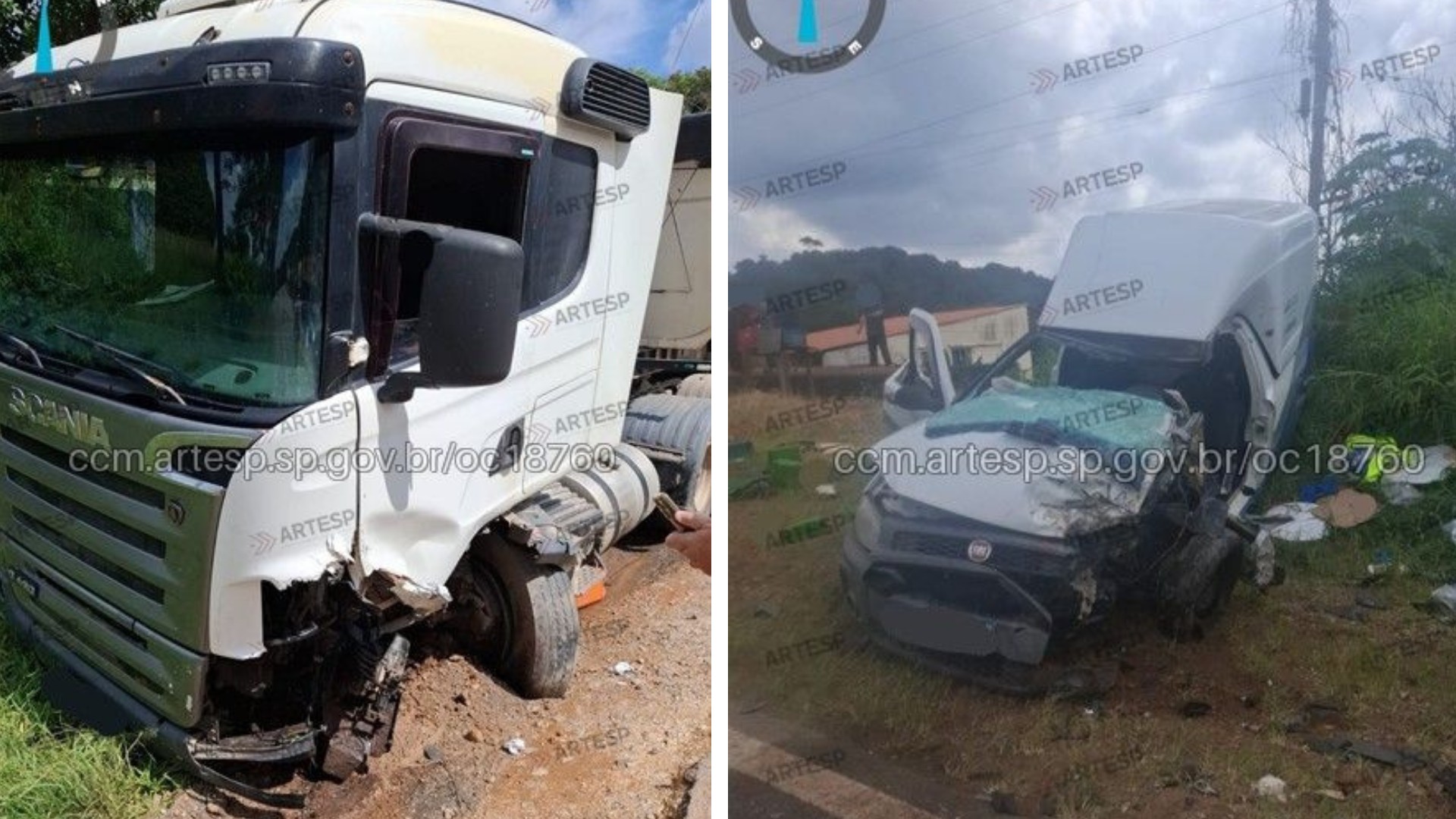 Homem morre após ser atropelado por carreta na Rodovia Castello Branco em São Roque