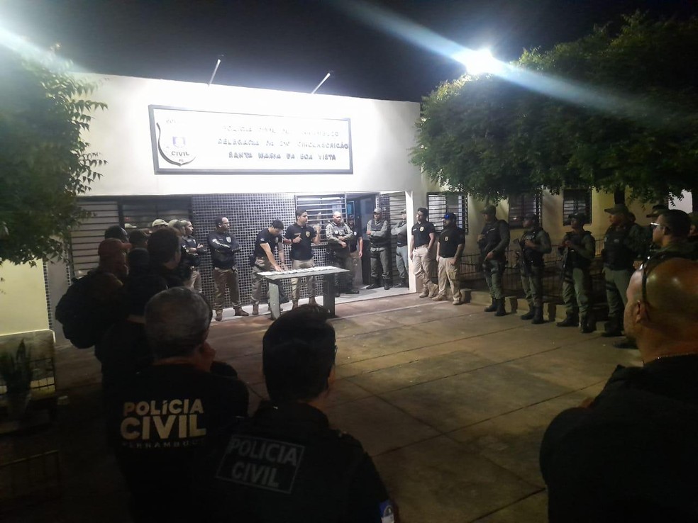 Polícia Civil de Pernambuco deflagrou a Operação de Polícia Judiciária Sentinela II no Sertão pernambucano. — Foto: Divulgação/ PCPE