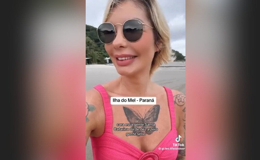 Influenciadora diz que nunca viu 'tanta gente feia junto' em praia do Paraná e causa revolta na internet