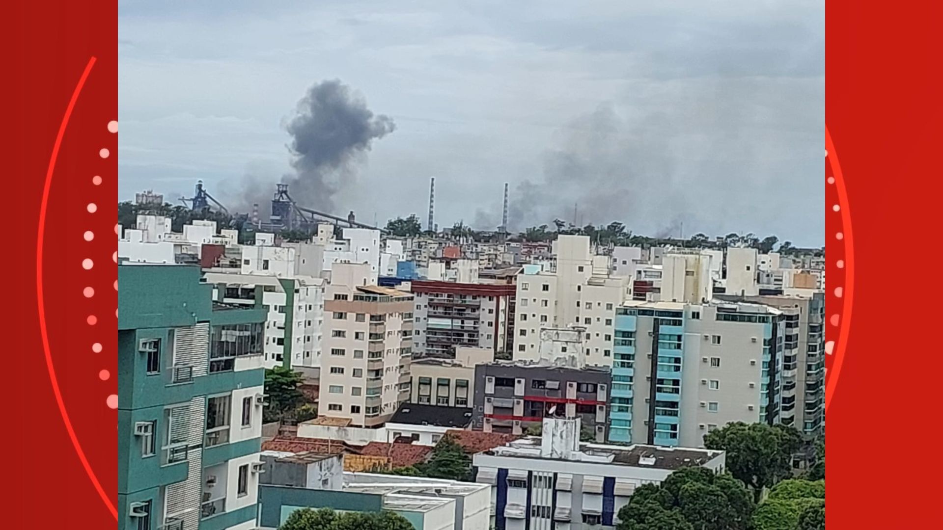 VÍDEO: explosão e fogo em siderúrgica assustam moradores da Grande Vitória