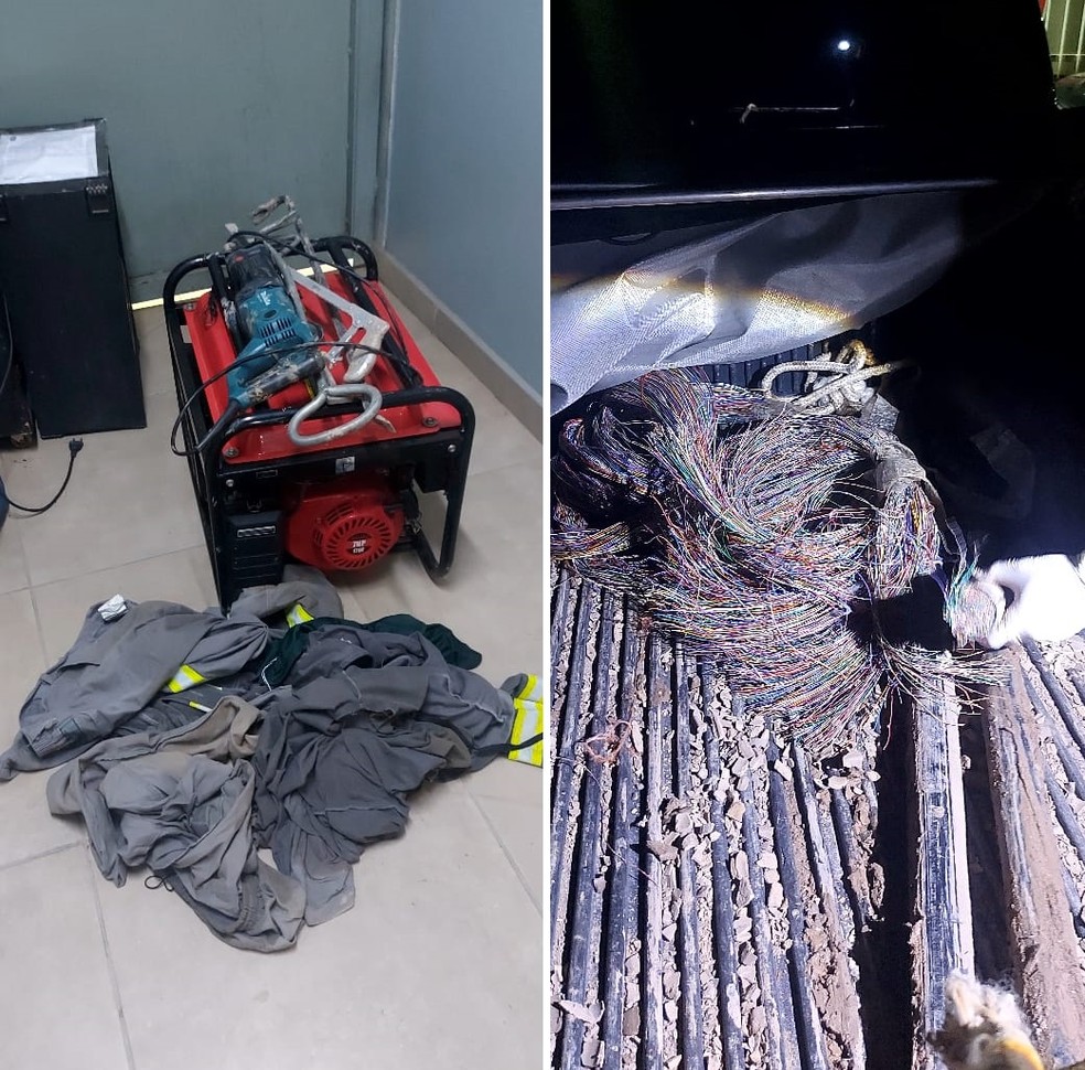 Uniformes foram apreendidos na ação da polícia — Foto: Ascom/ PC-AL