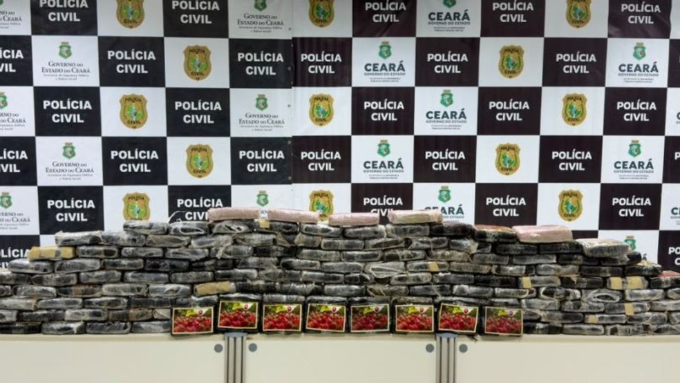 Em menos de uma semana, polícia apreende 185 kg de drogas que saíram do Pará para o Ceará. — Foto: Polícia Civil/ Divulgação