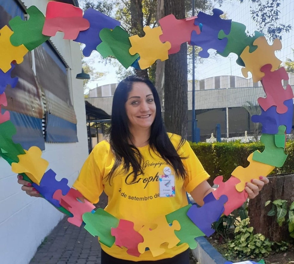 Elisangela é professora em escola de educação infantil pública — Foto: Arquivo pessoal