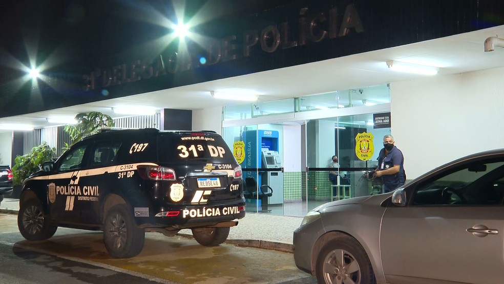 31ª Delegacia de Polícia, em Planaltina, no DF — Foto: TV Globo/Reprodução