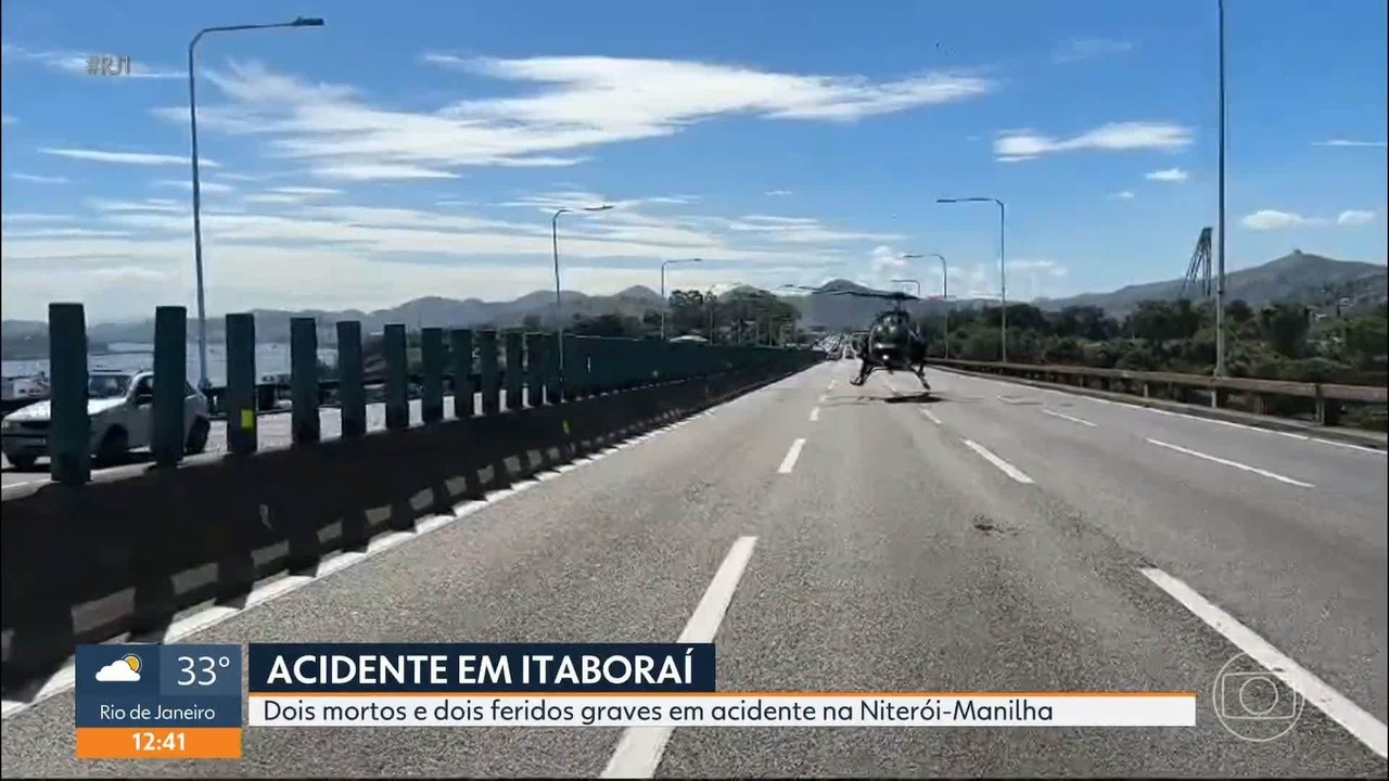Acidente deixa 2 mortos e 2 feridos na BR-101, em Itaboraí