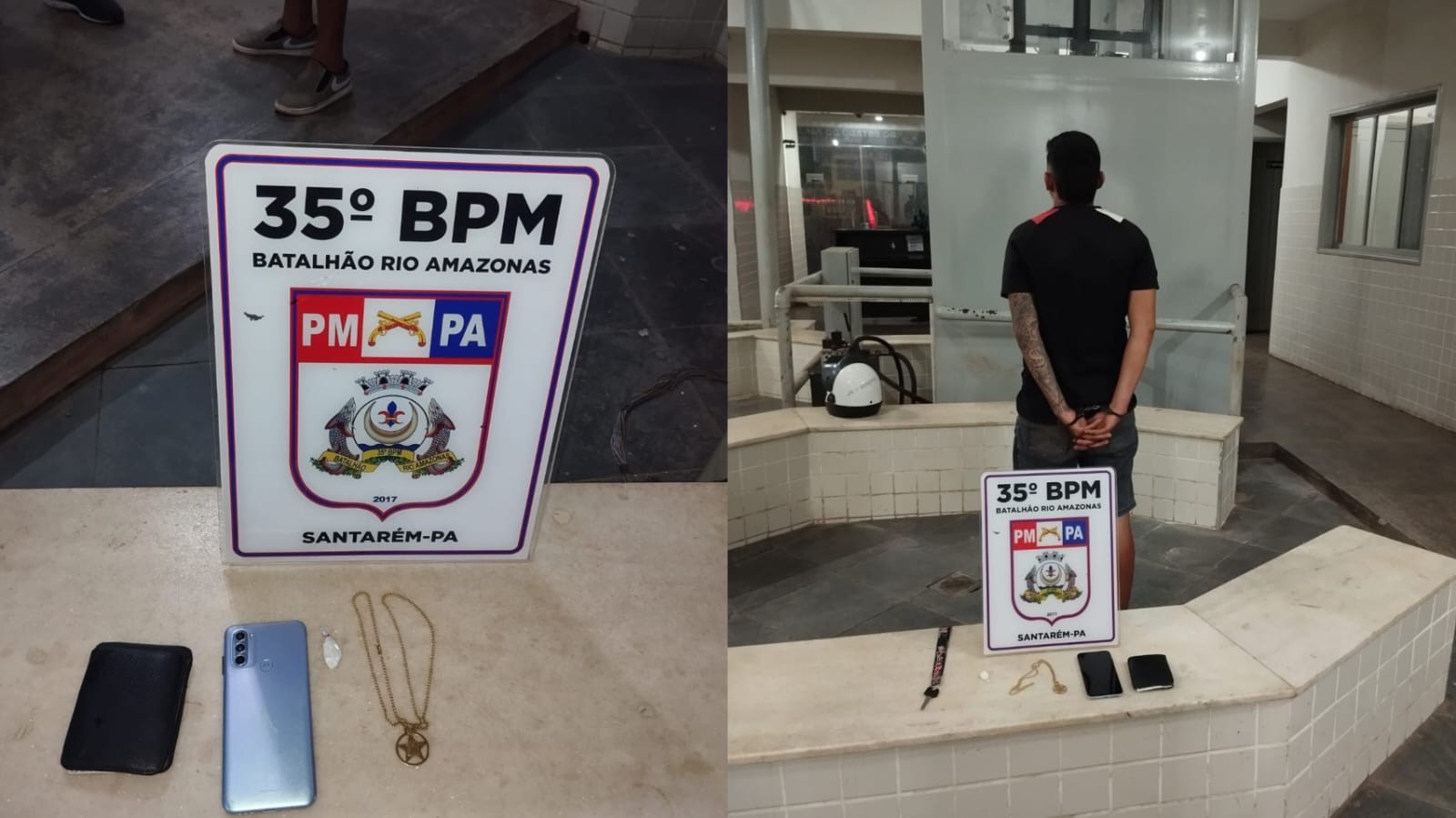 Homem é preso após roubo de cordão de ouro no bairro Área Verde