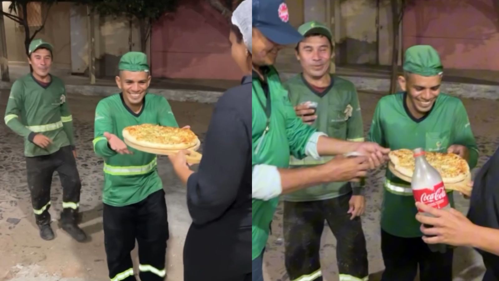 Pizzaria serve pizza gratuitamente a garis há 4 anos no Piauí: ‘fazer o bem sem olhar a quem’