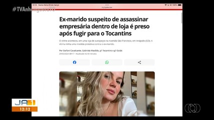 g1: Ex-marido suspeito de assassinar empresária é preso após fugir para o Tocantins