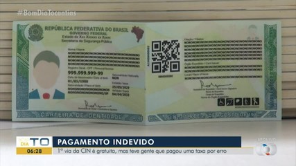 Pagamento indevido de taxa de emissão da CIN deve ser ressarcido