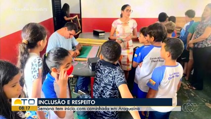 Caminhada inicia programação da Semana da Inclusão e Respeito em Araguaína