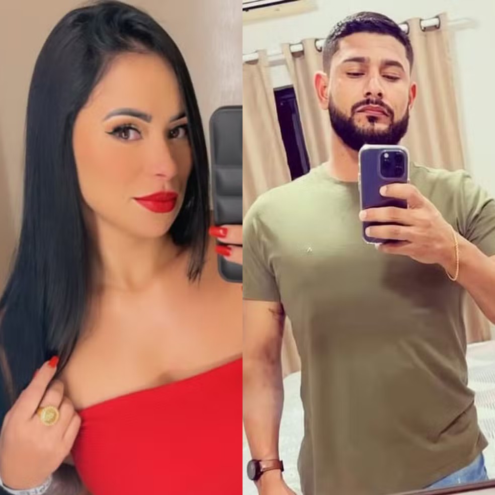 Jaiane Lemos e Everaldo Oliveira — Foto: Reprodução/redes sociais