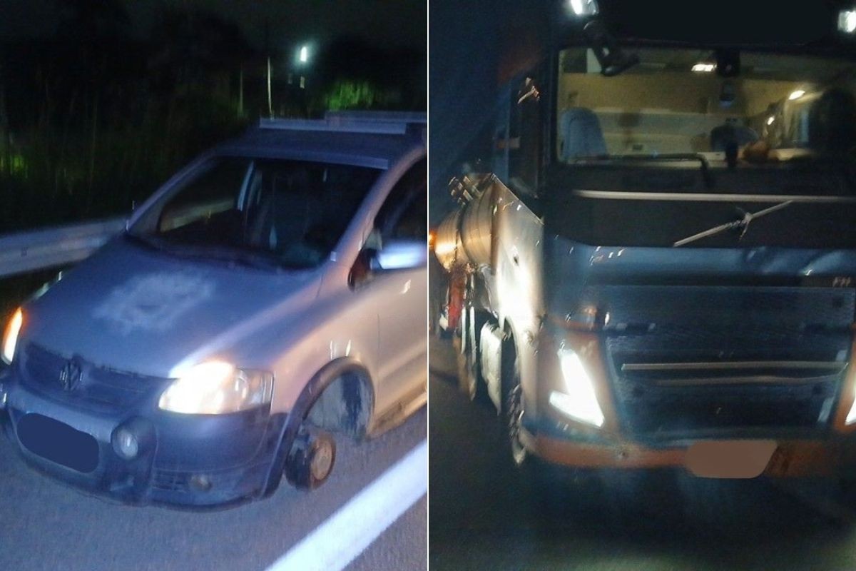 Motorista morre atropelado por caminhão após parar no acostamento com problema no carro