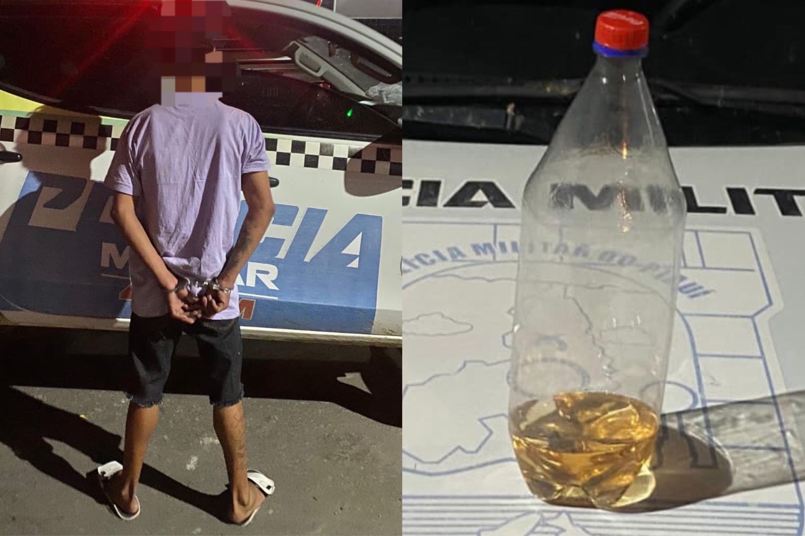 Jovem de 22 anos é preso suspeito de ameaçar mãe e tentar atear fogo em casa no Piauí