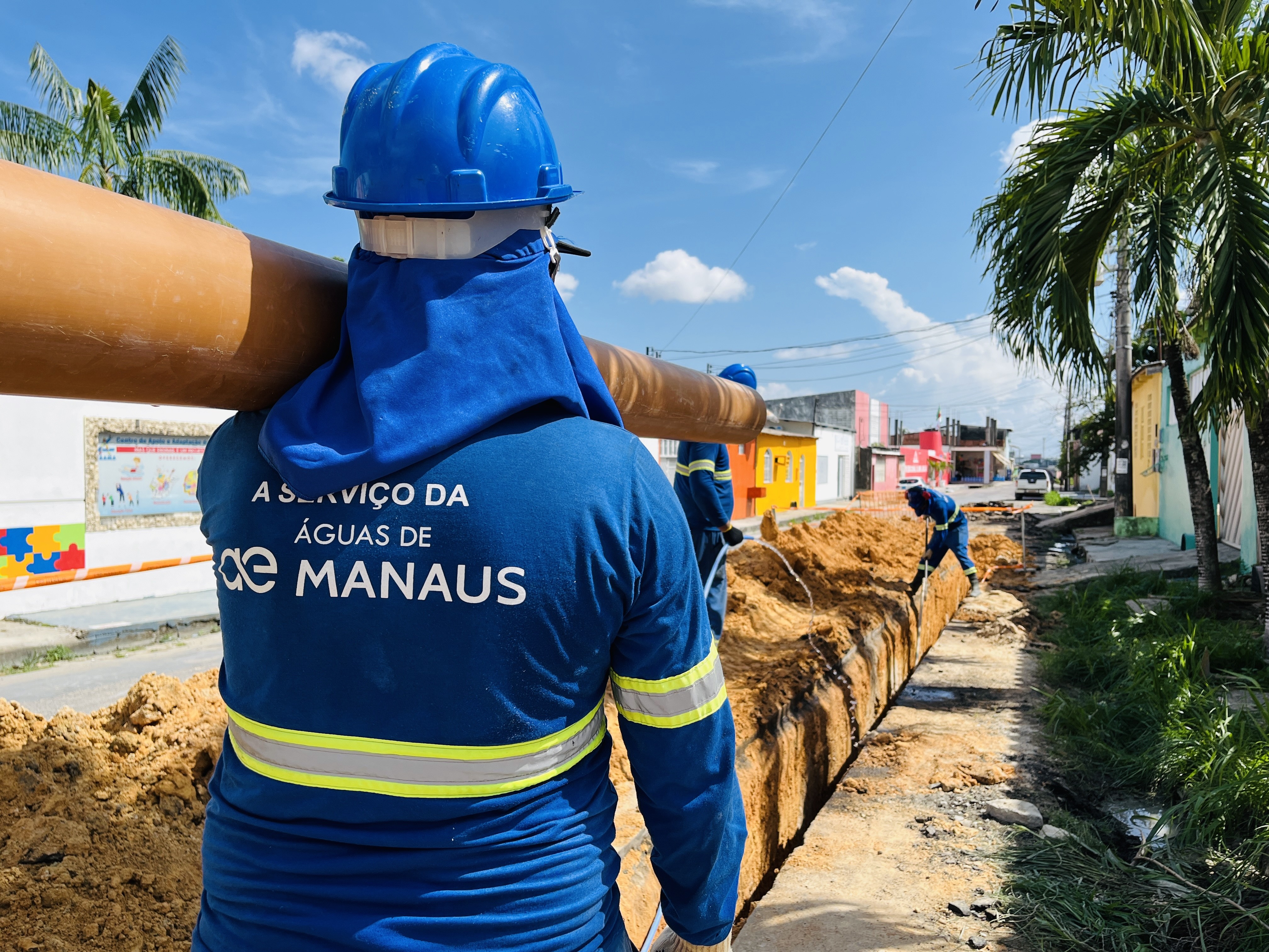 Águas de Manaus divulga cronograma semanal de obras de esgoto