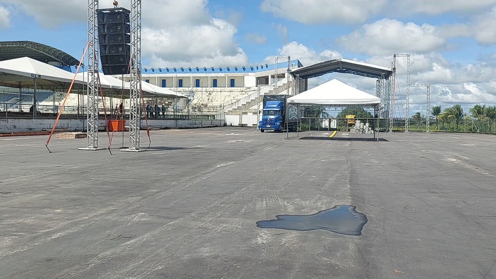 Festa da virada do ano em Cruzeiro do Sul vai ocorrer no estacionamento da Arena do Juruá — Foto: Reprodução/Rede Amazônica Acre