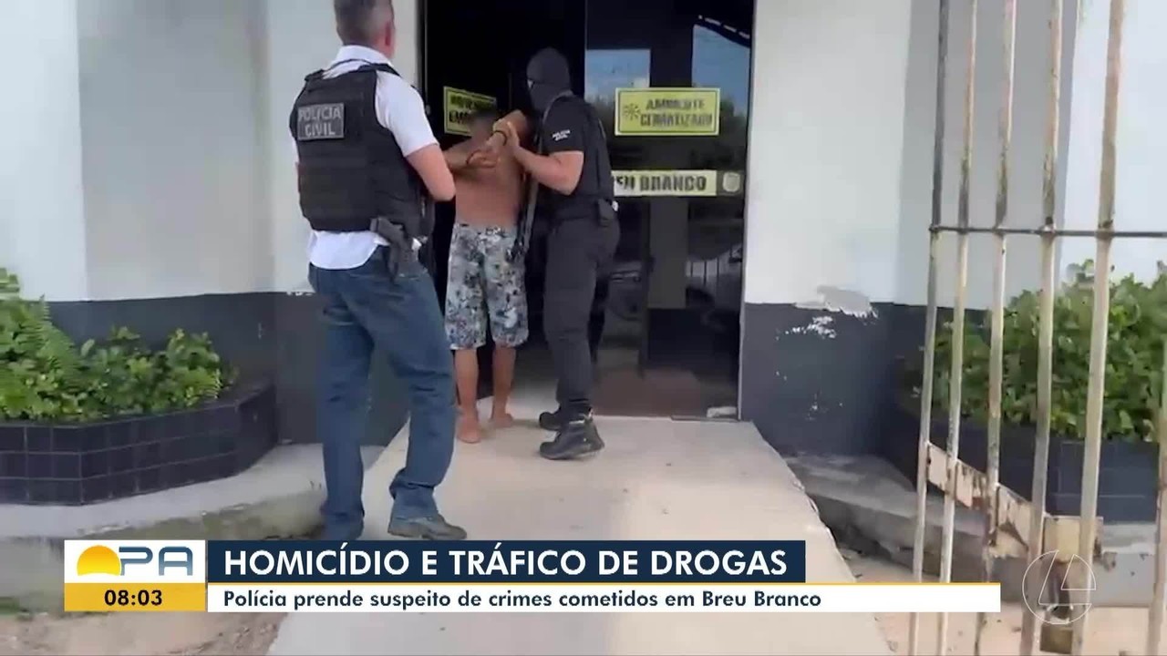 Polícia Civil prende suspeito de homicídio e tráfico de drog
