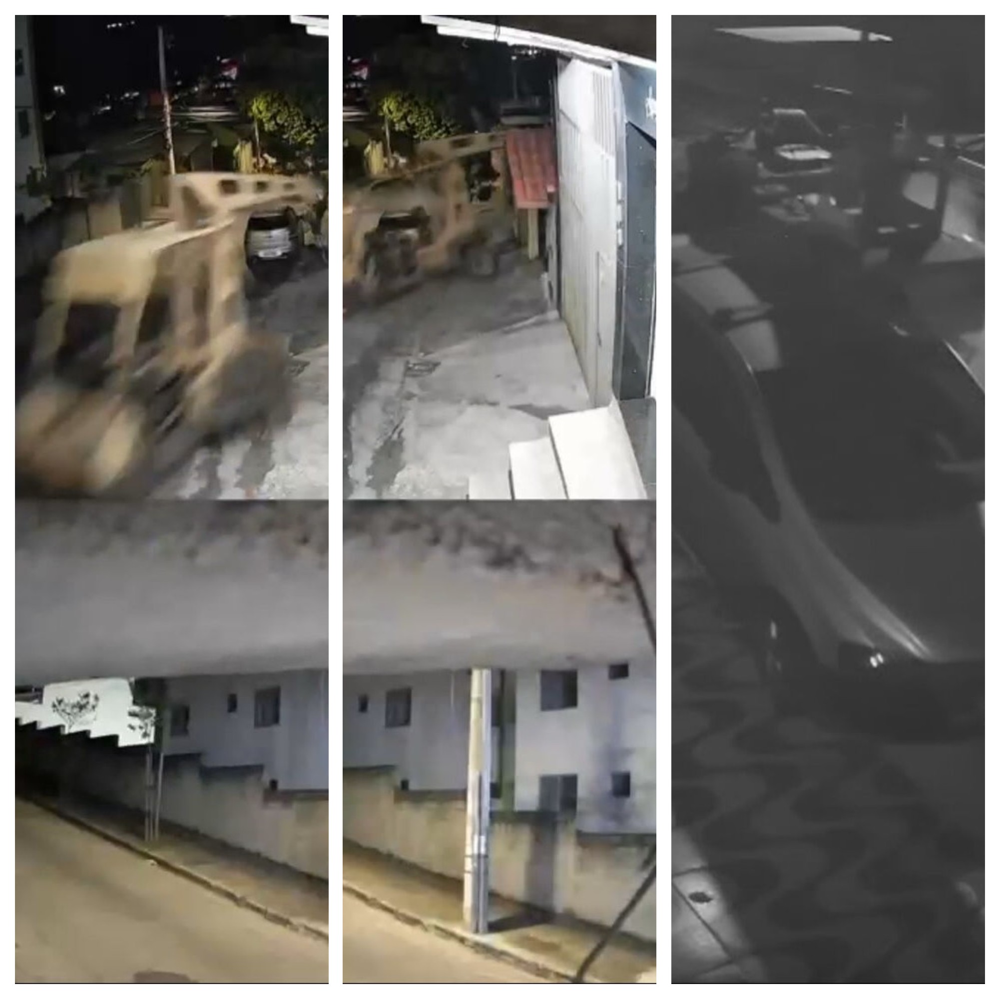Guindaste desgovernado desce ladeira, atinge carros e casa em BH; VÍDEO