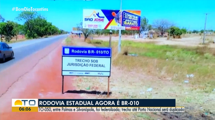 Governo do Tocantins anuncia federalização de rodovia entre Palmas e Silvanópolis