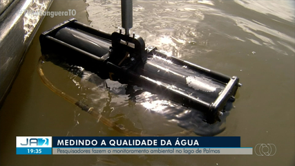 Pesquisadores fazem monitoramento ambiental em lago de Palmas