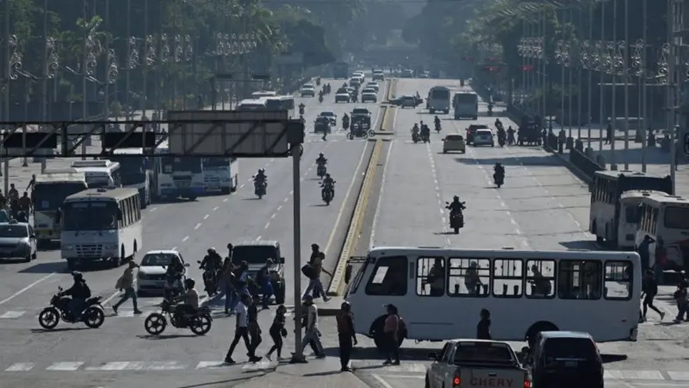 Caracas em 5 de janeiro de 2026 — Foto: Reuters