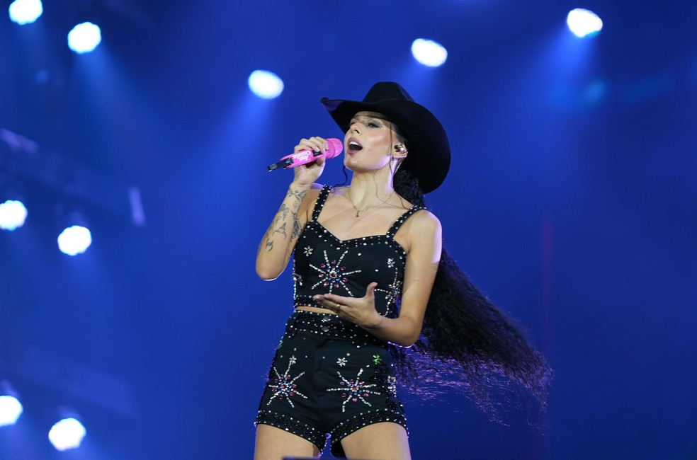 Ana Castela no Jaguarina Rodeo Festival  Foto: Antonio Trivelin/g1