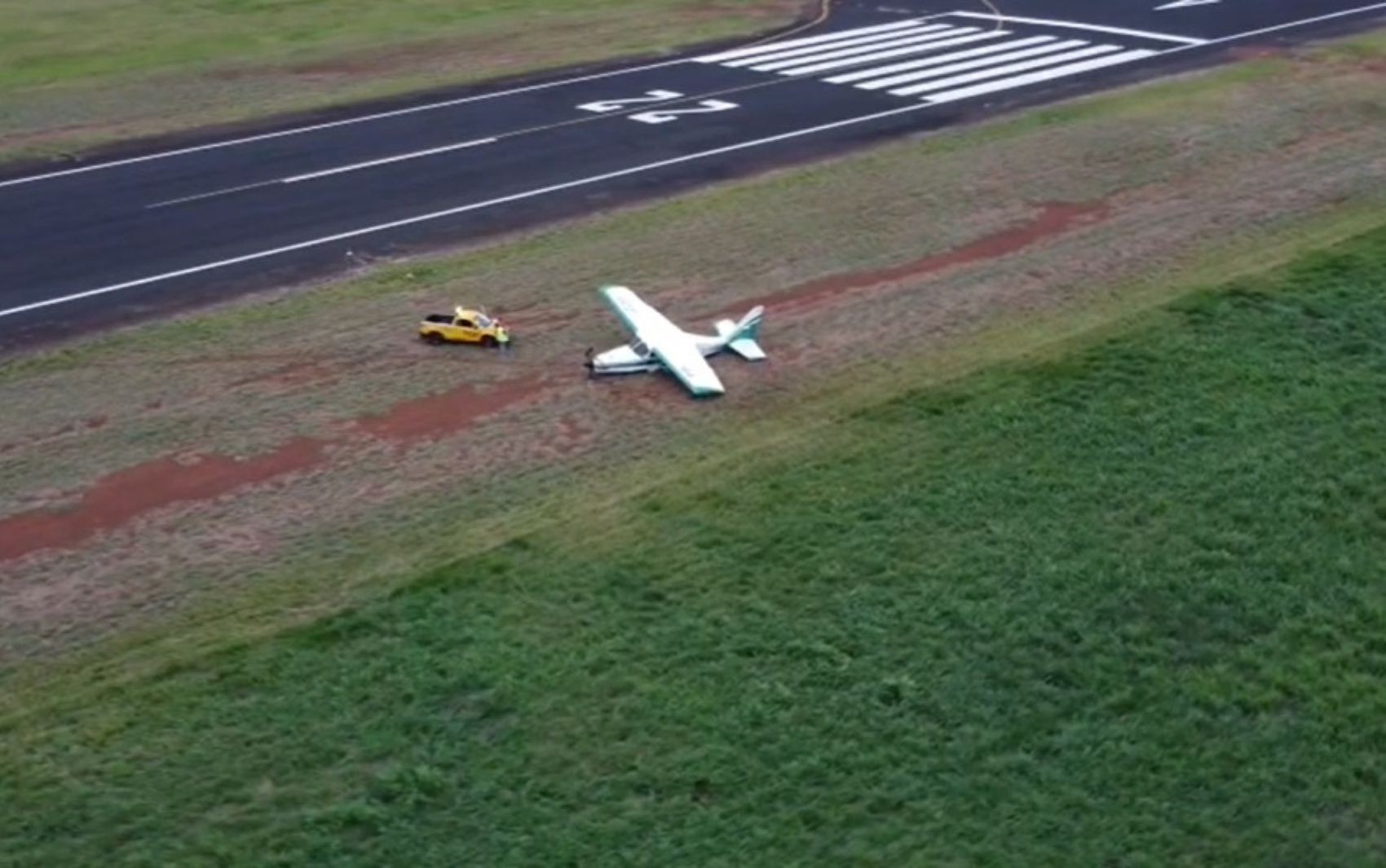 Avião perde controle durante pouso, em Rio Verde