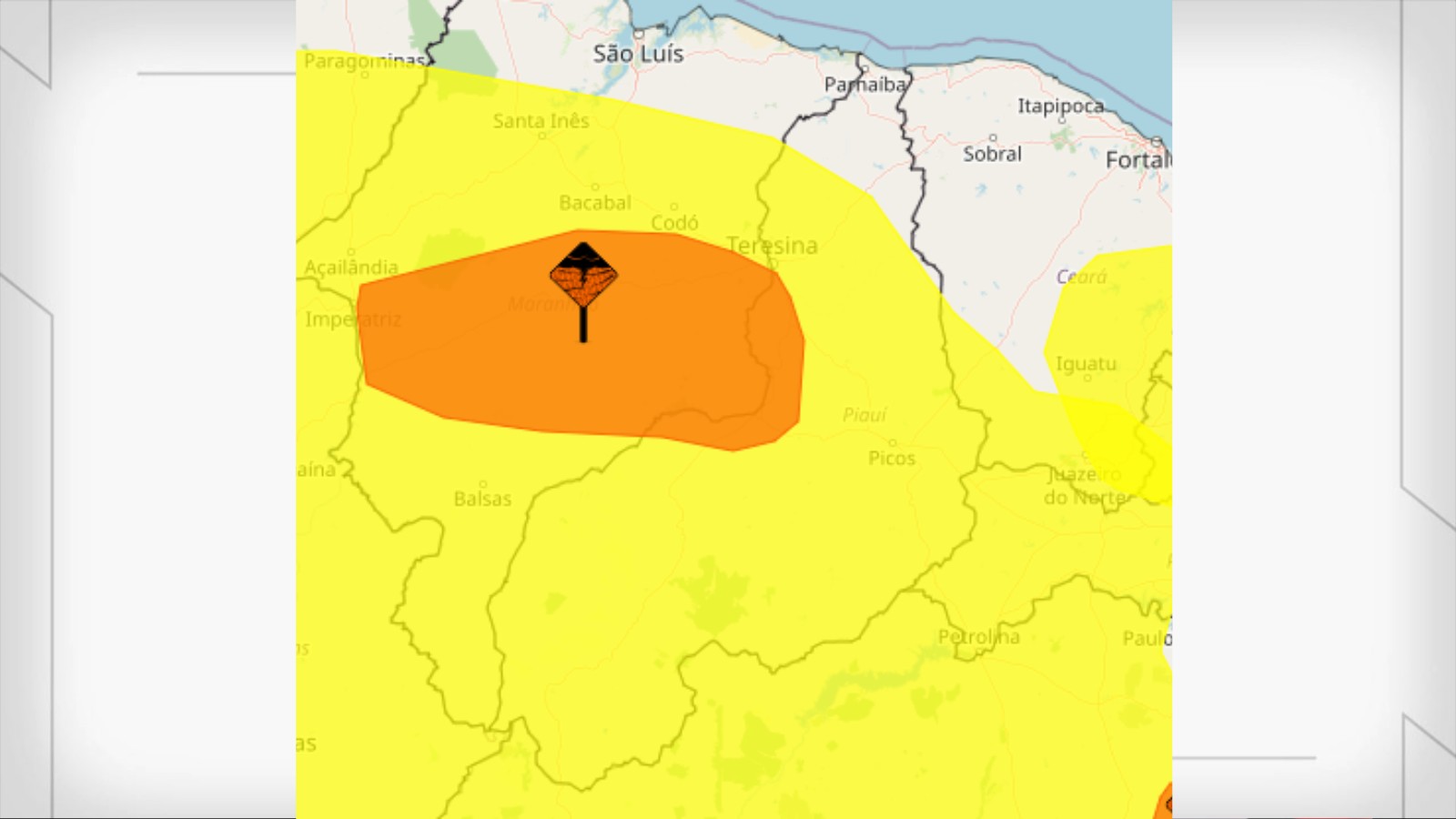 Piauí continua sob alerta de chuvas intensas até quinta (23); mas altas temperaturas persistem