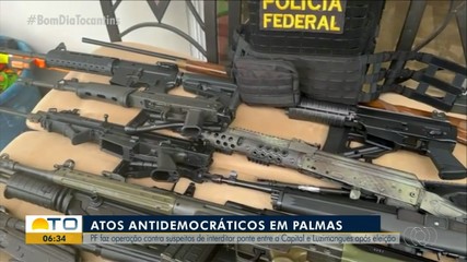 PF faz operação contra suspeitos de financiarem atos antidemocráticos no Tocantins