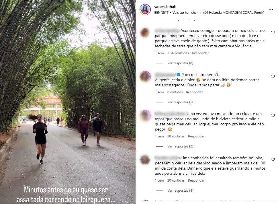 Vídeo de empresária sobre tentativa de assalto no Parque Ibirapuera passa de 1,5 milhão de visualizações e expõe onda de roubos
