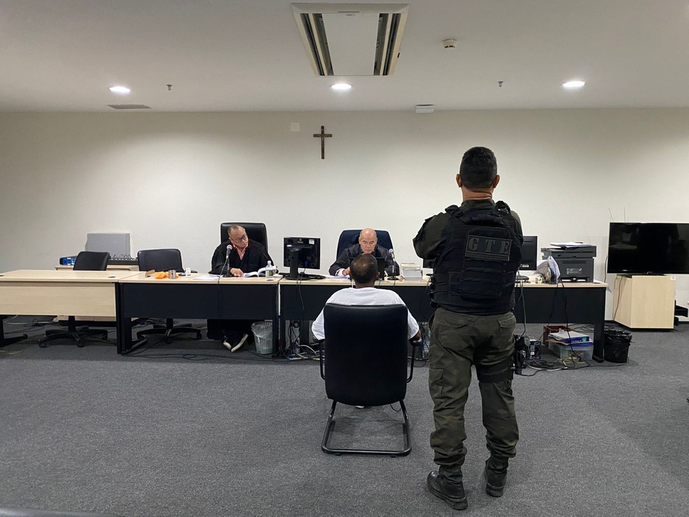 Moizaniel Alves dos Santos, de 38 anos, conhecido como “Calanguito”, foi condenado a 19 anos e três meses de reclusão. — Foto: Ascom CGJ-MA