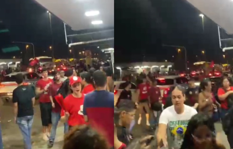 Ato político da porta de Universidade Federal de Sergipe termina em correria após suspeita de tiro — Foto: Rede Sociais